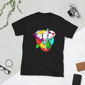 Elephant Shape Colored T-Shirt